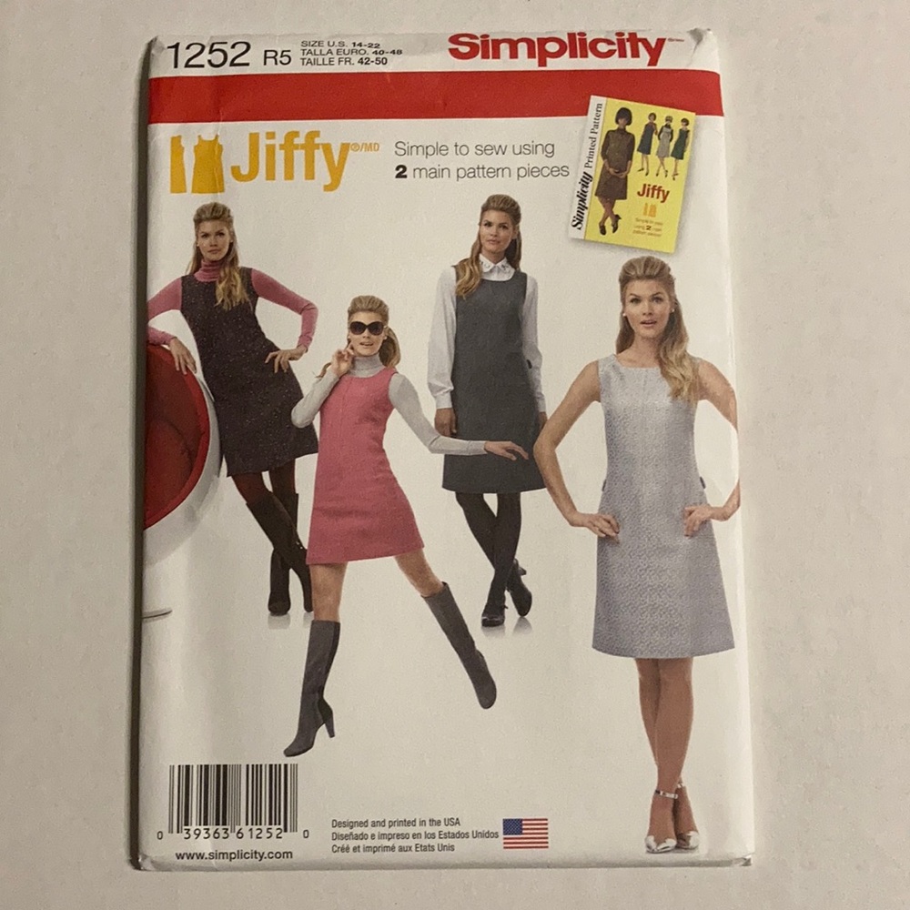 60’s style dress clothing pattern